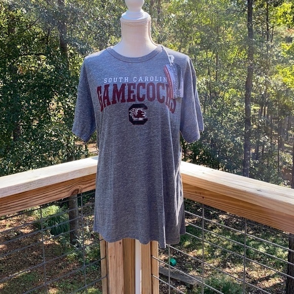 League South Carolina Gamcocks Heather Grey “The Fraternity" Tee Classic Fit L - Picture 1 of 9